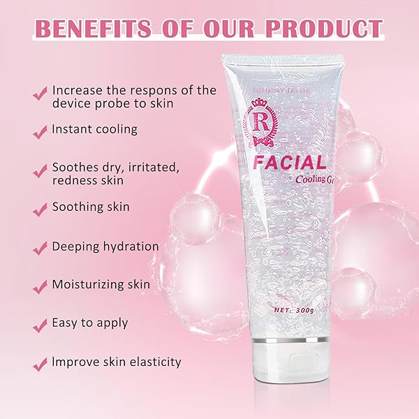 DUOVIO COUPLING AND COOLING GEL USE WITH IPL HAIR REMOVAL DEVICE AND BEAUTY FACIAL MACHINE FOR WOMEN OR MEN IN FACE AND BODY 300ML