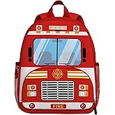 Fire Engine Toddler Backpack for Little Kids Water Resistance Kindergarten Preschool Bags Children Schoolbag Cute 3D Animal Cartoon Backpacks Gifts for Baby Boys Girls