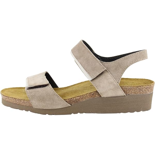 NAOT Footwear Womens Cecile Sandal Latte Brown/Sand Raffia -4-4.5