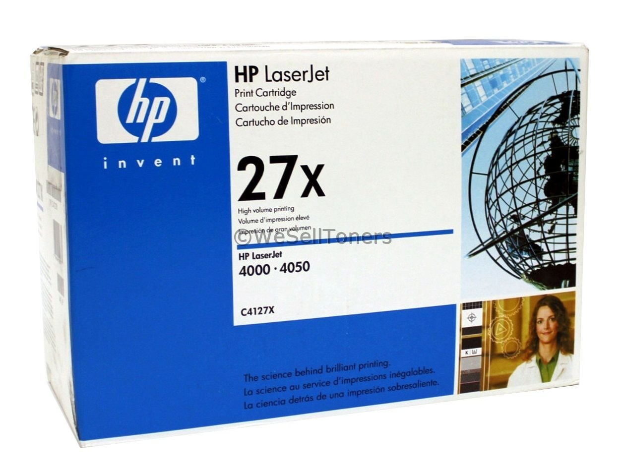 HP Toner Black 27X /LJ4000/4050/10K C4127X