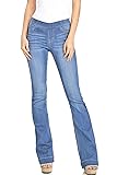 Cello Women's Juniors Mid Waist Skinny Fit Bootcut