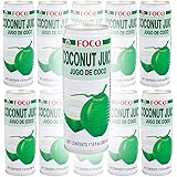FOCO Coconut Juice, 17.6 Oz Tall Can (Pack of 10, Total of 176 oz)