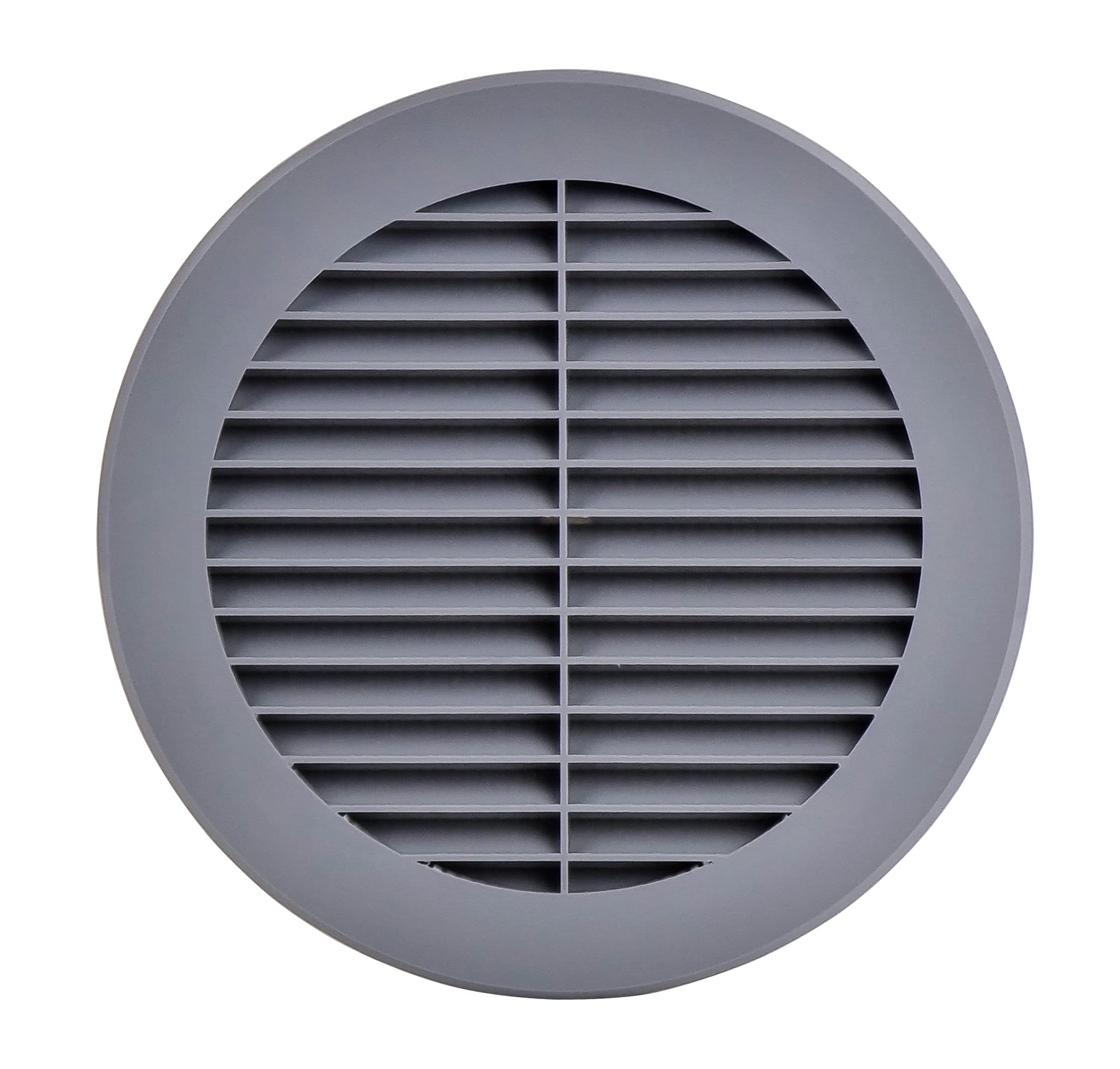 Steinberg14 Grey 150mm Air Vent Cover with Insect Mesh - 6 inch Round Air Vent Covers for Walls and Ceilings - Vent Covers - Air Vents for Interior/Exterior Walls - Plastic Ventilation Grille