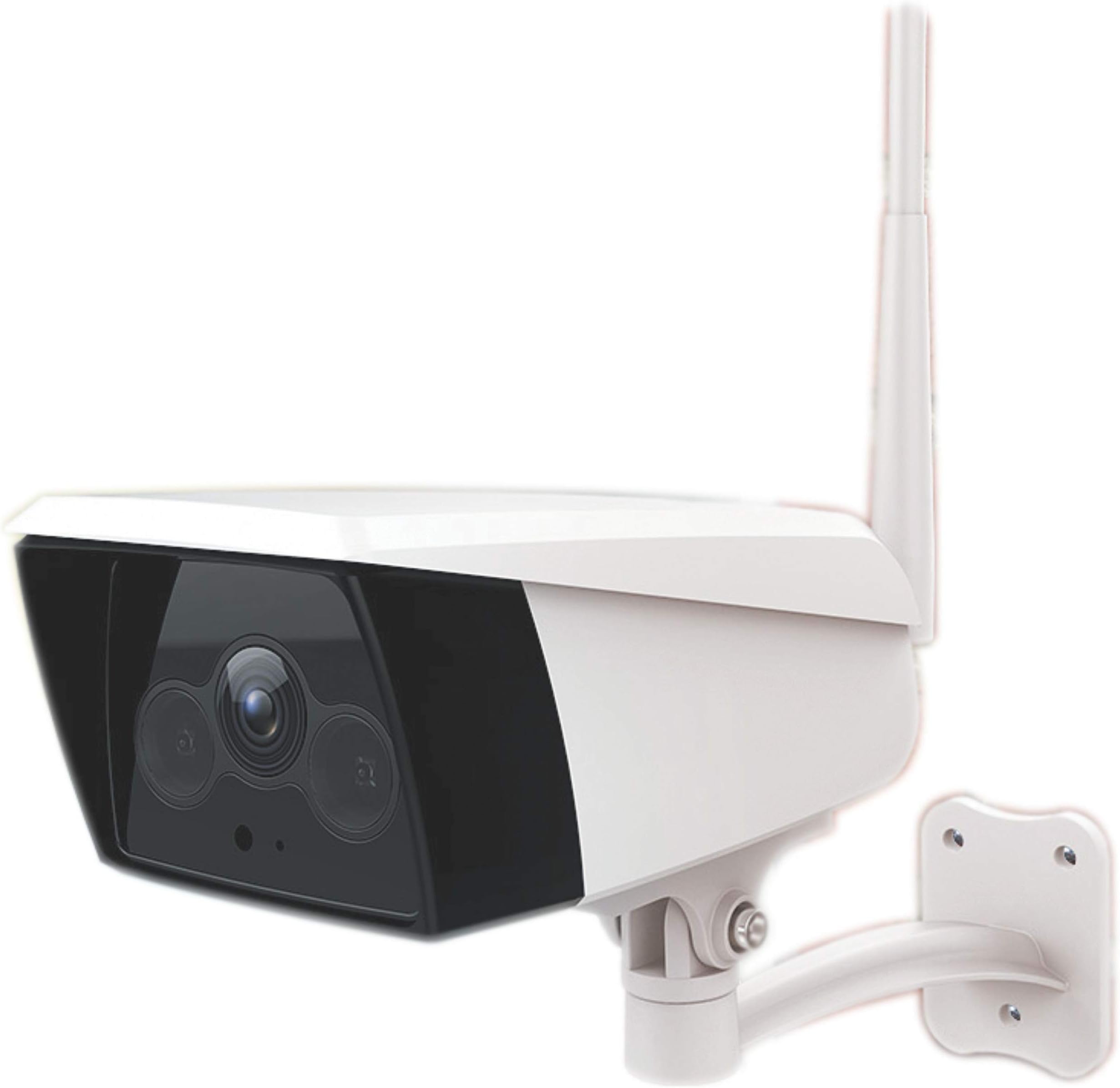 Vimtag 2MP (1920x1080P) Alexa WiFi Wireless IP Home Security Camera CCTV with Night Vision & Cloud Storage White (Model : B5)