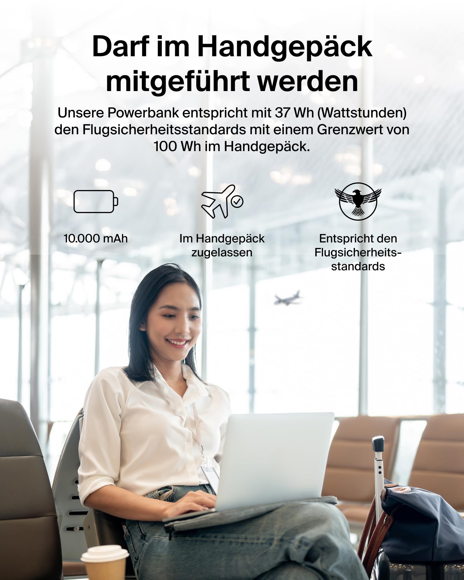 Belkin BoostCharge 10000mAh Power Bank, integriertes USB-C-Kabel – Schwarz 8