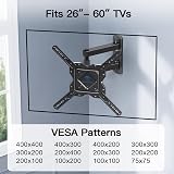 TV Wall Mount 26-60 inch Swivel Tilt Extend 60-475mm VESA 400x400 view 6