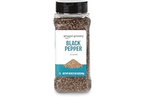 HAPPY BELLY Amazon Grocery, Ground Black Pepper, 18 Oz (Previously Amazon Fresh, Packaging May Vary)
