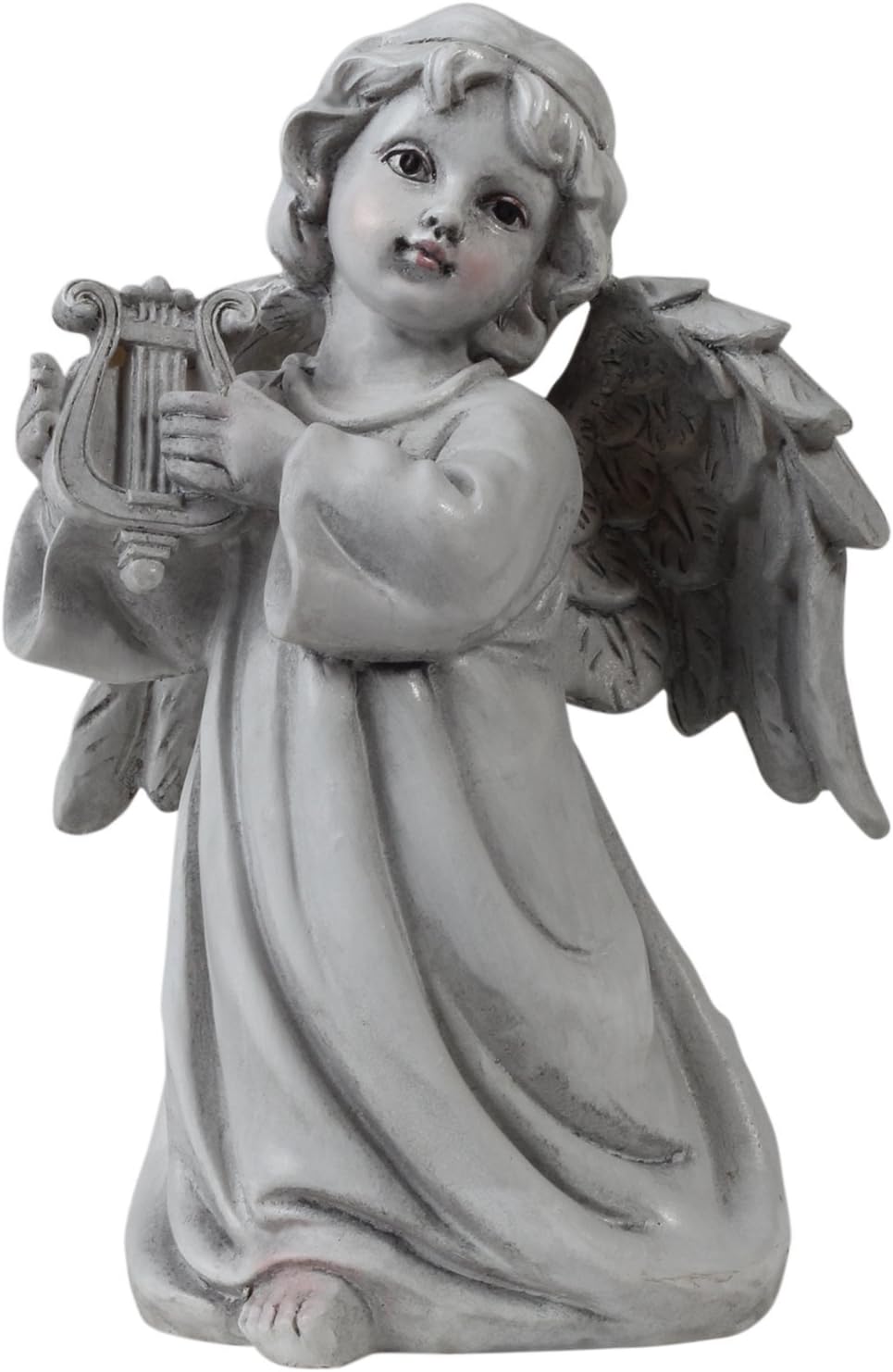 Wonderland 8 Inch Angel Playing Harp-Strung Multi