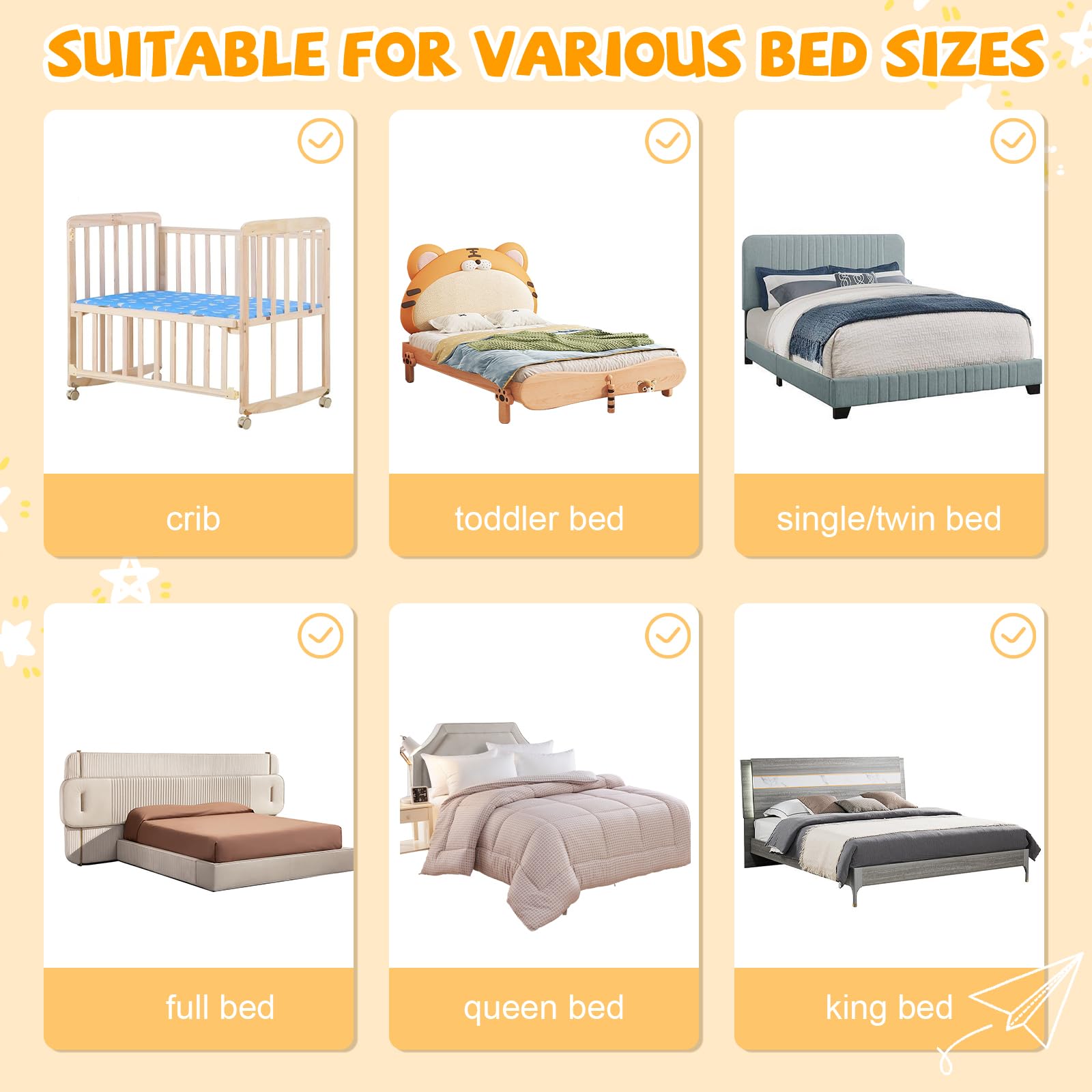 Baby Bed Rail Guard for Toddlers - 32'' U Shaped Extra Large Reinforced Swing Down Foldable Toddler Bed Rails for Kids - Safety Baby Bed Rail Guard Great Fit for Kids Twin,Full,Queen,King Size Bed