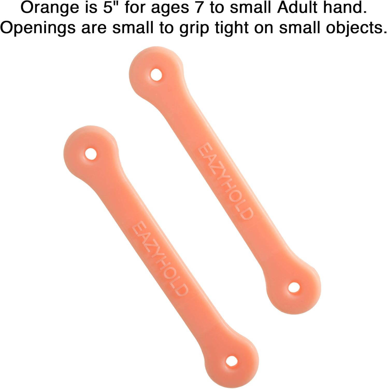 EazyHold Silicone Adaptive Aid (Youth to Small Handed Adult) for Individuals with Limited Hand Mobility, Cerebral Palsy, Stroke. Perfect for Occupational Therapy or Physical Therapy use (Orange - 5"-: Health & Personal Care