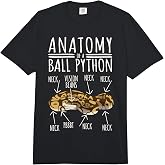 Python Snake Owner - Anatomy of A Ball Python Comfort Colors Adult Heavyweight T-Shirt