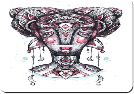 Amazon バスマット 玄関マット 足ふきマット 長い髪のおとぎ話の女の子 手描きインクイラスト ハッチングスタイル ファンタジーの肖像画 女性の顔 滑り止め ソフトタッチ 丸洗い 洗濯 台所 脱衣場 キッチン 玄関やわらかマット 40 X 60cm 玄関マット オンライン通販