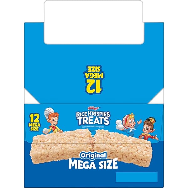 RICE KRISPIES TREATS MARSHMALLOW SNACK BAR, KIDS SNACKS, SCHOOL LUNCH, ORIGINAL, 2.2OZ BAR (12 BARS)