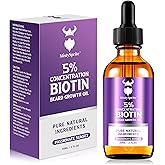 Beard Growth Oil - 5% Concentration Biotin Beard for Men (2 oz) - Natural Mens with Argan Oil, Jojoba Oil and Vitamin, Growth Softener, Moisturizer (Passionate Sunset)