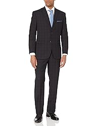 U.S. Polo Assn. Men's Nested Suit, Grey Plaid, 46