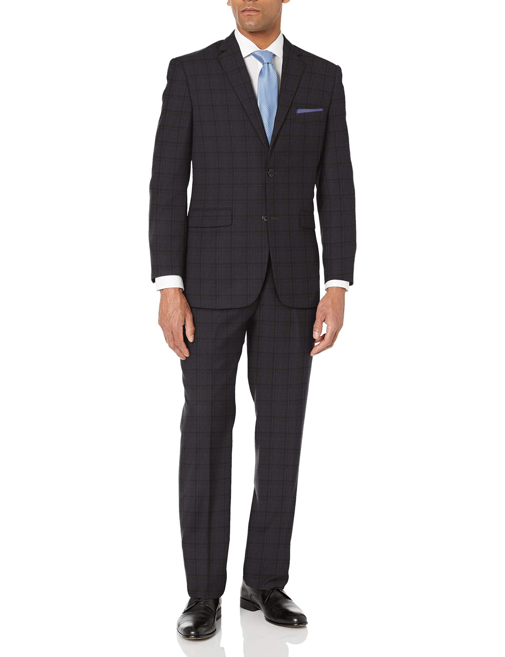 U.S. Polo Assn. Men's Nested Suit, Grey Plaid, 46