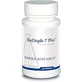 Biotics Research BioDoph7 Plus Prebiotics Probiotics for Women/Men - 400 mg - Daily Probiotic Promotes Digestive Health, Gut Health, Clearer Skin - 60 Capsules