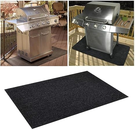 Amazon Co Jp Bananajoy 耐火シート バーベキューマット qグリルマット グリルフロアマット 安全をお守る 保護マット 難燃 防災 焚き火シート 耐火性 耐熱性 滑り止め 防水 耐油 清潔 再利用可能 ポリエステル Pvc 携帯便利 繰り返す使える ストーブ ガスグリル
