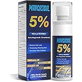5% Minoxidil for Men and Women, Hair Growth Biotin Serum with Batana and Rosemary for Hair beard Regrowth Treatments, Extra Strength Hair Loss Solution to Regrow Thicker, 2.02FL OZ