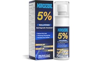 5% Minoxidil for Men and Women, Hair Growth Biotin Serum with Batana and Rosemary for Hair beard Regrowth Treatments, Extra Strength Hair Loss Solution to Regrow Thicker, 2.02FL OZ