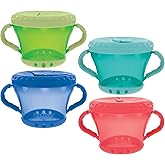 Nuby 2-Pack Snack Keepers, Colors May Vary