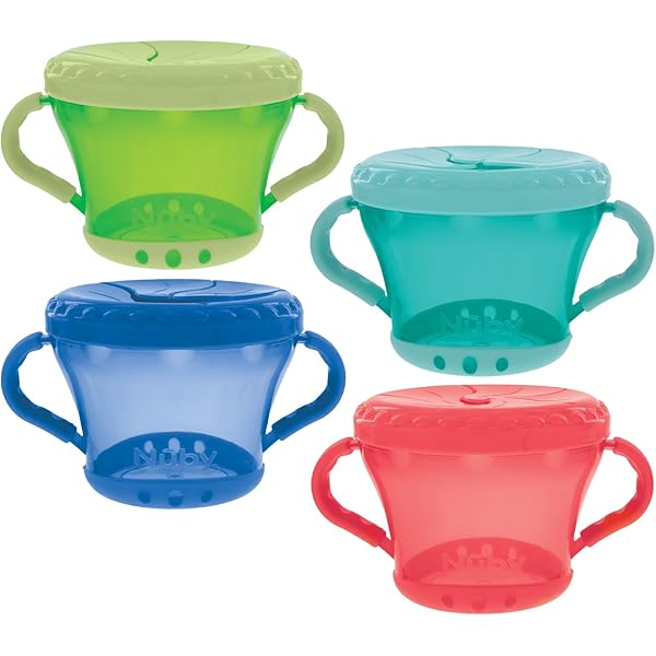 Munchkin® Snack Catcher® Toddler Snack Cups, Pink/Purple, 2 Pack