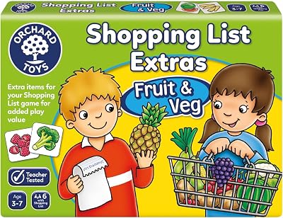 Orchard Toys Shopping List Extras Pack Fruit & Veg Educational Game
