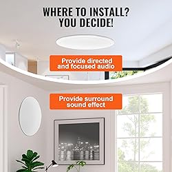 VEVOR 4 PCs 8 Inch in Ceiling Speakers, 400W Flush
