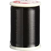 Superior Threads Tire Silk #50 3-Ply 50-Weight High Sheen Silk Embroidery Quilting Sewing Thread - 109 Yard Spool (#402 Black)