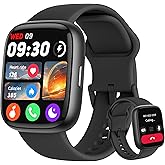 LODIMEKE Smart Watch, Alexa Built-in, Answer/Make Calls 44mm Smartwatch Women Men, 1.83" Sports Watch IP68 Waterproof, Heart Rate SpO2 Sleep Stress Monitor, Step Counter Watch for Android & iOS Phone