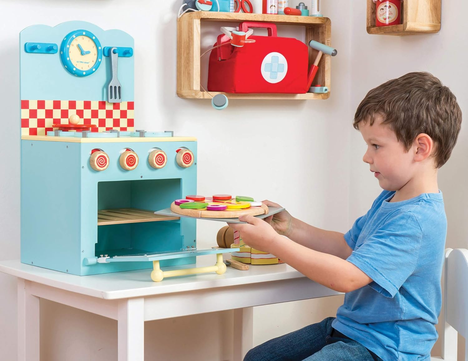 wooden toy oven