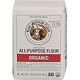 King Arthur Organic All Purpose Artisan Flour, Unbleached, 2 LB (Pack of 12)