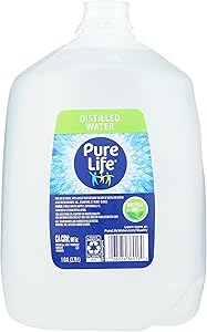 Pure Life Distilled Water, 1-Gallon, Plastic Bottled Water (1 Pack), Side Handle