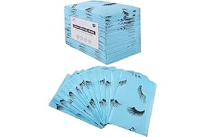 PRASNE Lashing Dental Bibs Disposable Pack of 50, Lash Pillow Cover of Lash Supplies, Blue 3-Ply Paper Poly Waterproof Towels