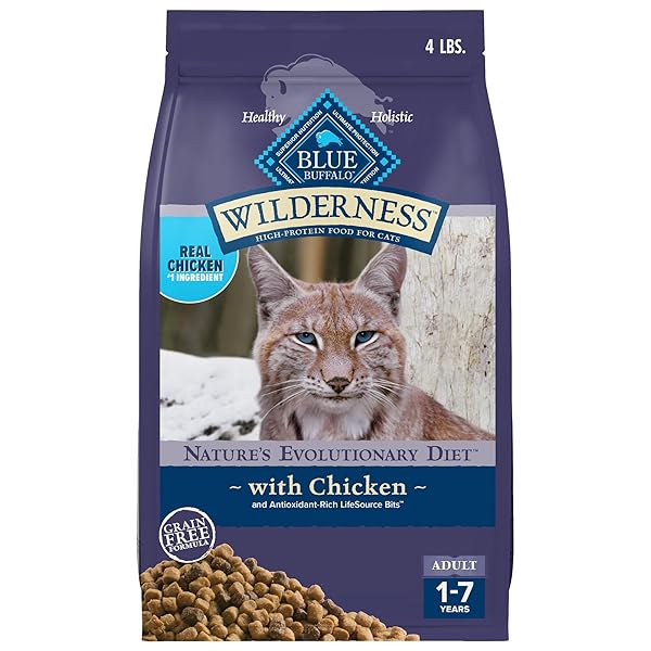 BLUE BUFFALO WILDERNESS NATURE’S EVOLUTIONARY DIET HIGH-PROTEIN, GRAIN-FREE...