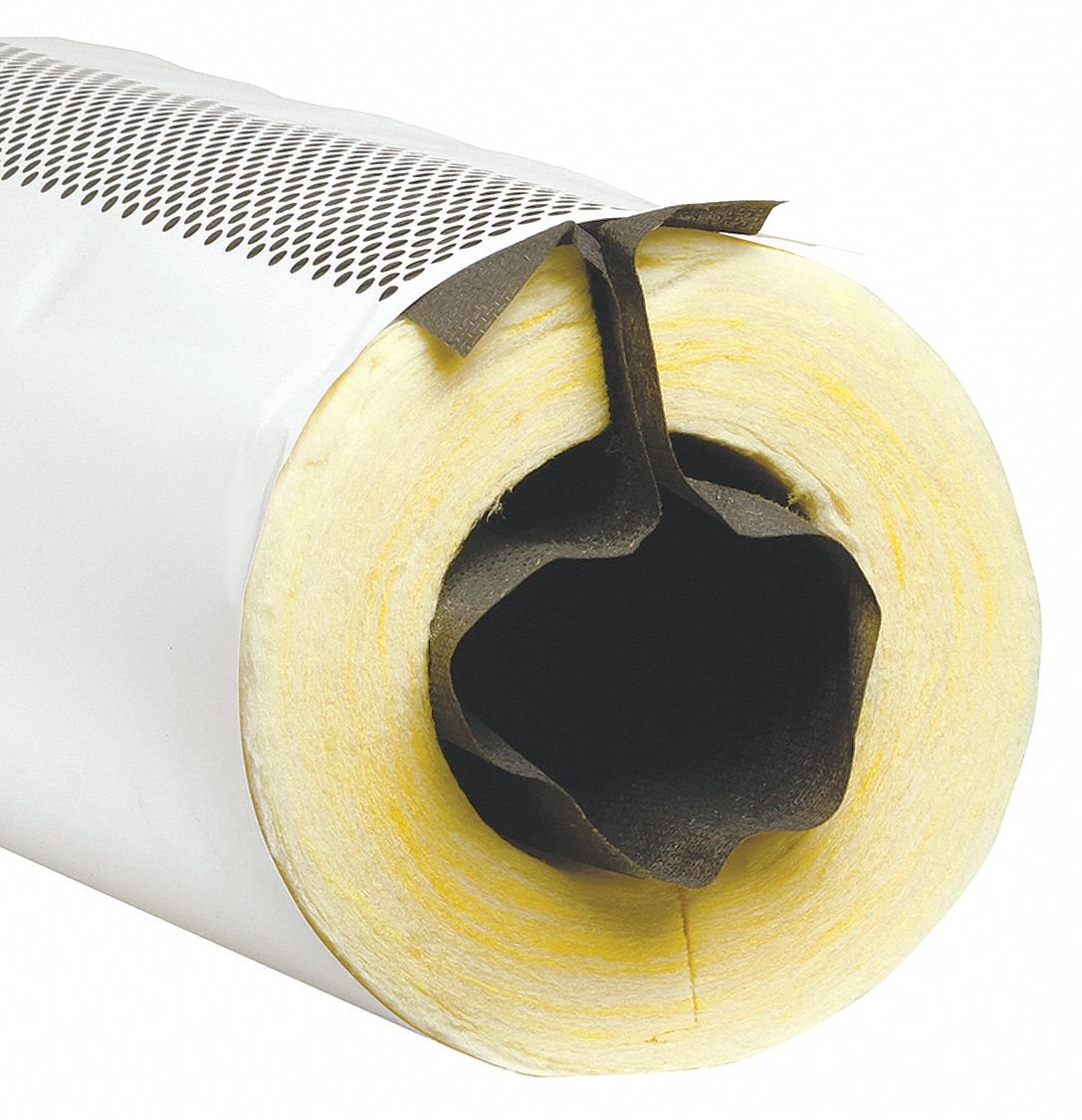 1/2" x 3 ft. Fiberglass Pipe Insulation, 1/2" Wall