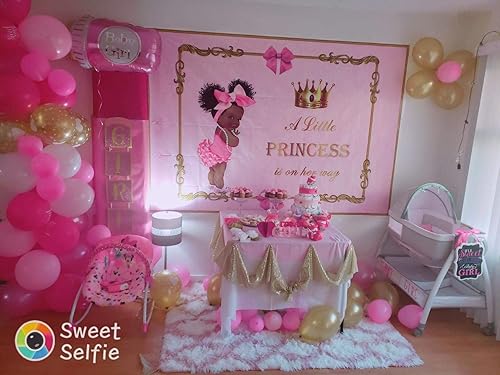 Mocsicka Mehofoto Royal Baby Shower Backdrop Little Princess Pink