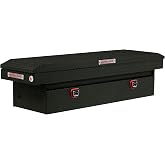 Weather Guard Model 127-52-04 Saddle Box, Aluminum, Full Standard, Textured Matte Black, 11.0 cu ft