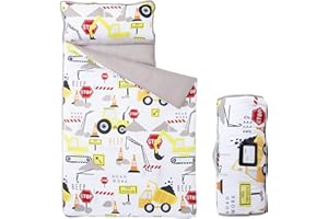 Morais Toddler Nap Mat with Removable Pillow and Blanket,Lightweight,Soft,Perfect for Kids Preschool, Daycare, Travel Sleeping Bag Boys and Girls
