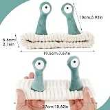 Molain Face Wash Headband Green Coral Fleece Soft Non Slip Elastic view 2