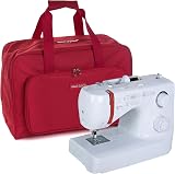 Hobby Gift Sewing Machine Bag Red Polyester Padded Carry Case 47x21x33 cm view 2