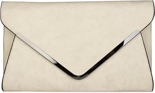 styleBREAKER Envelope Clutch, Abendtasche im Kuvert Design mit Schulterriehmen und Trageschlaufe, Damen 02012047