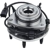 KUSATEC 513188 Front Wheel Hub and Bearing Assembly | Fits 02-09 Chevy Trailblazer 03-06 SSR 02-09 GMC Envoy 04-07 for Buick Rainier, 05-09 SAAB 9-7X, 6 Lugs W/ABS