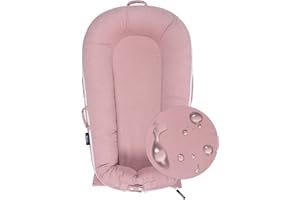 Waterproof Corduroy Lounger Cover for Dockatot Deluxe+ Docks | MEXXI Breathable Cotton Baby Lounger Extra Cover | Hypoallergenic Baby Nest Replacement Cover (Cover Only) (Flamingo)