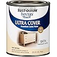 Rust-Oleum 240285 Painter's Touch Latex Paint, Quart, Satin Heirloom White 32 Fl Oz (Pack of 1)
