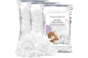 SHWAKK Polyester Fiber, 450g/15.87oz Polyester Fiber Fill, Fiberfill for Crafts, Pillow Filling Stuffing, High Resilience Stuffing Fluff Fiberfill for Pillow Filling and Dolls DIY Projects