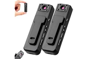 Ultra HD 2-in-1 Sports Video & Audio Recorder, Clip-On Wide Angle Action Cams, 1080P Wearable Body Camera with IR Night Visio