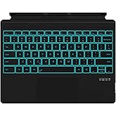 Surface Pro 7 Keyboard for Microsoft Surface Pro 7+/7/6/5/4/3, Surface Keyboard Bluetooth Type Cover with 7 Colors Backlit, T