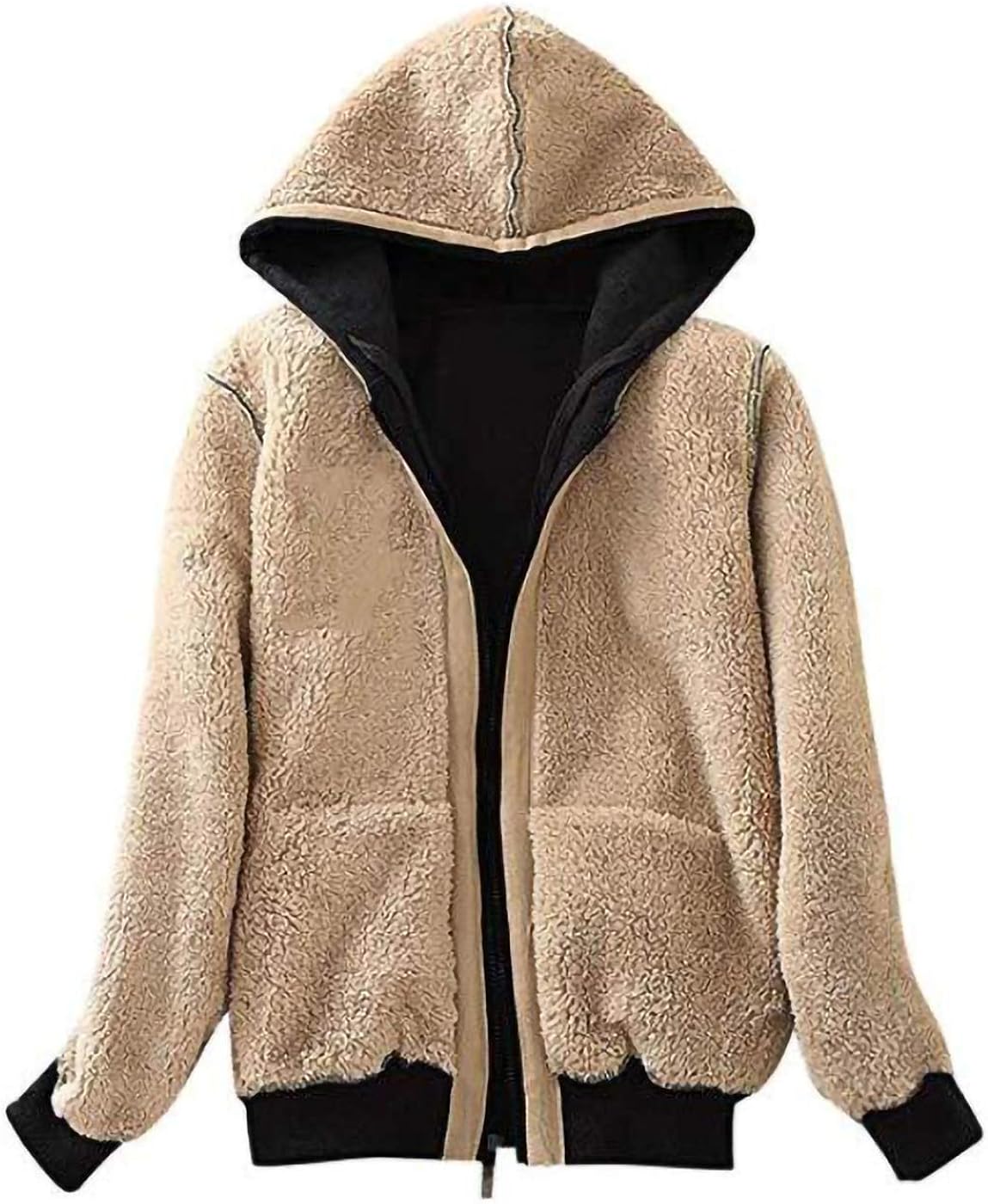 thick sherpa hoodie