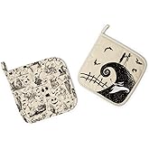 Disney The Nightmare Before Christmas Kitchen Pot Holders, Set of 2 | Heat Resistant Gloves, Hot Pads For Cooking and Baking